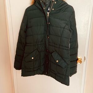Midi Windproof Winter Coat - Small
